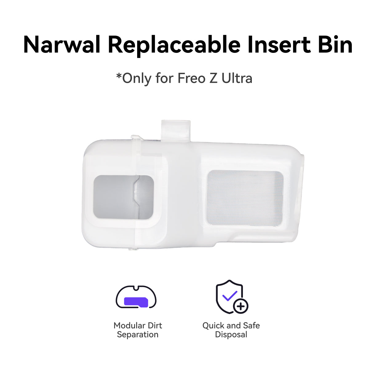 Replaceable Insert Bin for Flow/Freo Z Ultra/Freo Z10/Freo Z10 Ultra/Freo X10 Pro