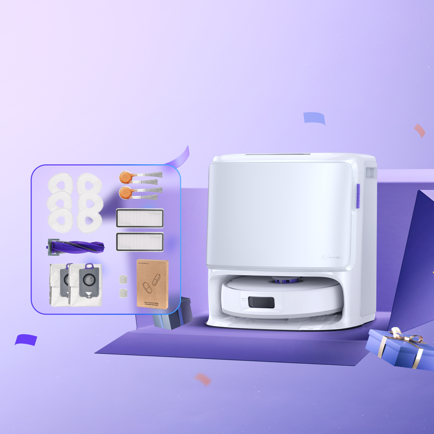 Narwal Freo X10 Pro Robot Vacuum & Mop Freo X10 Pro & Advanced Kit