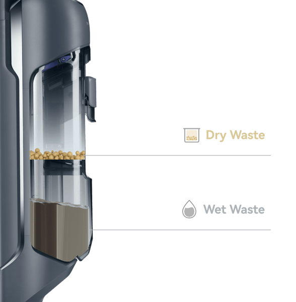 The Narwal S20 Pro cordless robot vacuum mop storage the dust with different area.