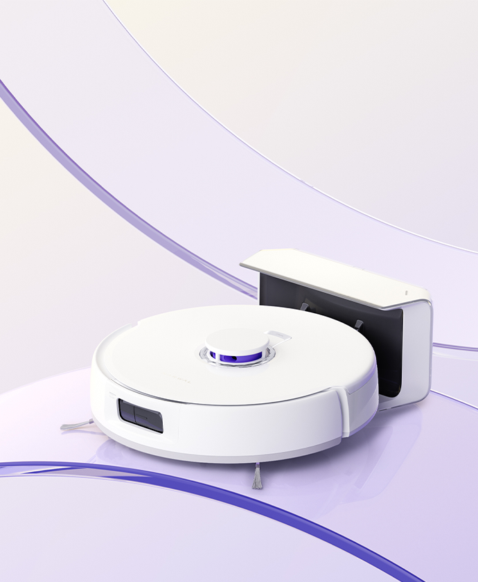 Narwal Freo X Plus robot vacuum charging in its dock, designed for powerful cleaning and easy maintenance.