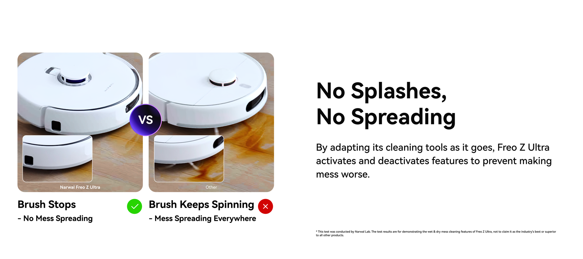 Narwal Freo Z Ultra vs. other robot vacuums with brush feature comparison.