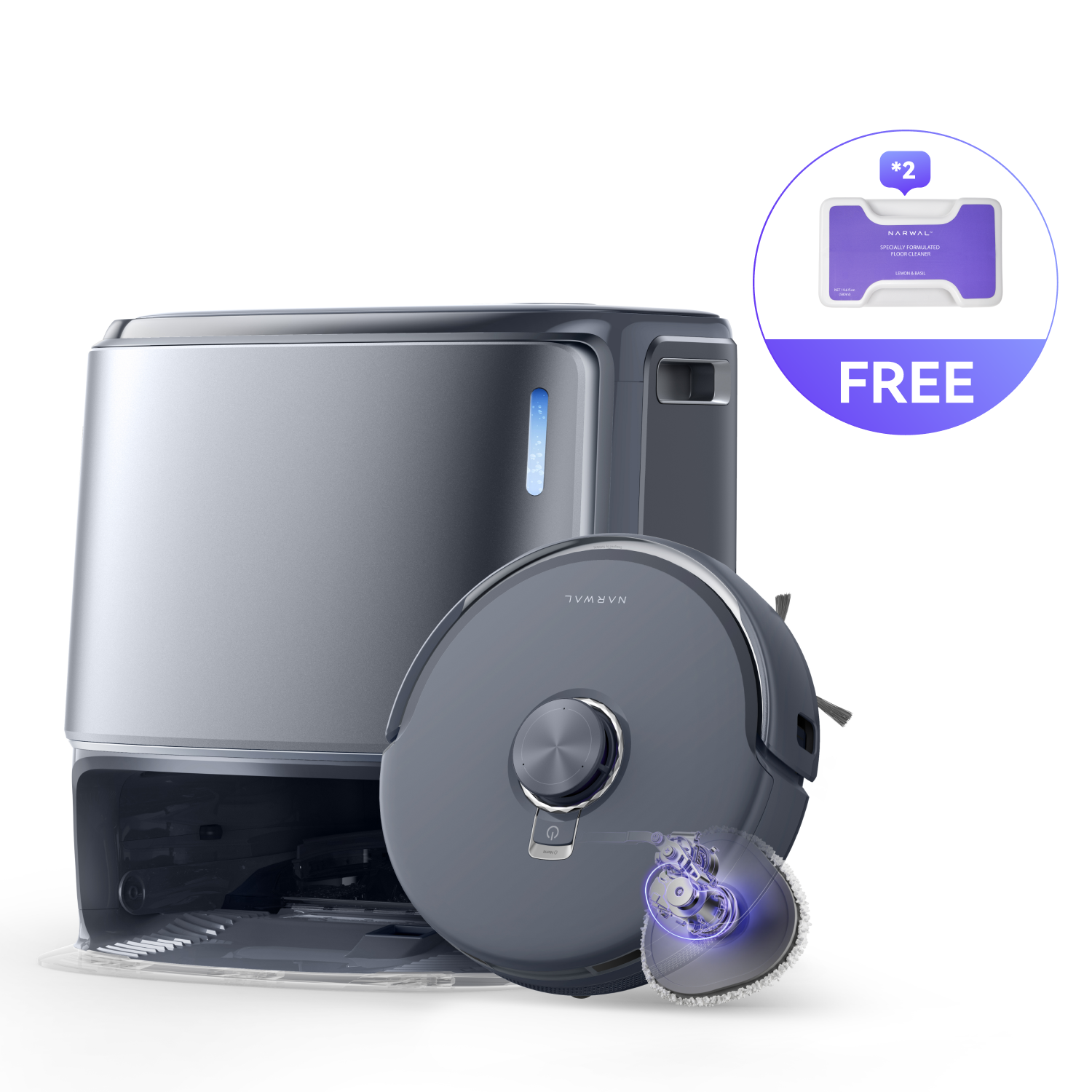 Narwal Freo Z10 Ultra Robot Vacuum & Mop Freo Z10 Ultra & Free Floor Detergent