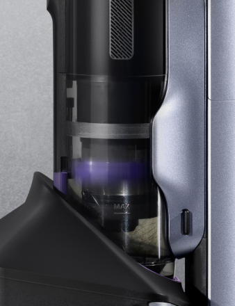 Narwal V50 Cube dust cup with an internal scraping ring
