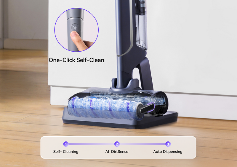 The one click self-clean for narwal s20 pro vacuum mop